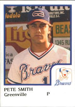1986 ProCards Greenville Braves #18 Pete Smith Front