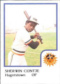1986 ProCards Hagerstown Suns #4 Sherwin Cijntje Front