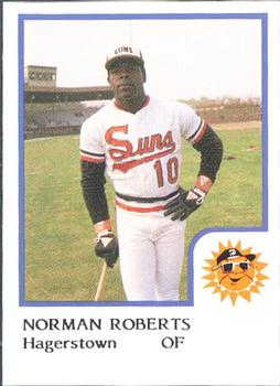 1986 ProCards Hagerstown Suns #16 Norman Roberts Front