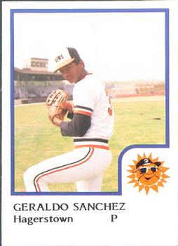 1986 ProCards Hagerstown Suns #17 Gerardo Sanchez Front