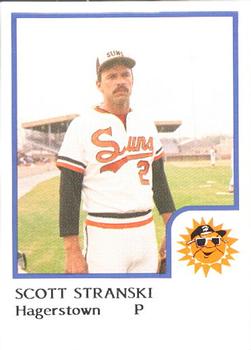1986 ProCards Hagerstown Suns #22 Scott Stranski Front