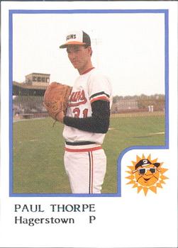 1986 ProCards Hagerstown Suns #25 Paul Thorpe Front