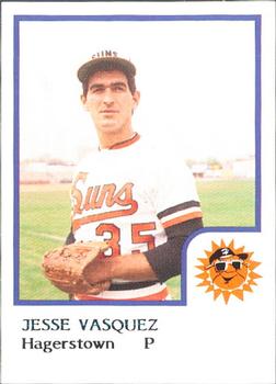 1986 ProCards Hagerstown Suns #26 Jesse Vazquez Front