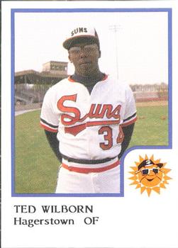 1986 ProCards Hagerstown Suns #27 Ted Wilborn Front