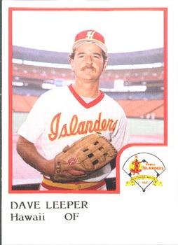 1986 ProCards Hawaii Islanders #15 Dave Leeper Front
