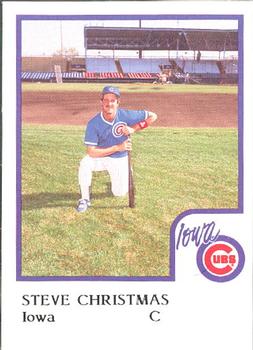 1986 ProCards Iowa Cubs #6 Steve Christmas Front