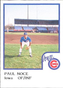 1986 ProCards Iowa Cubs #20 Paul Noce Front