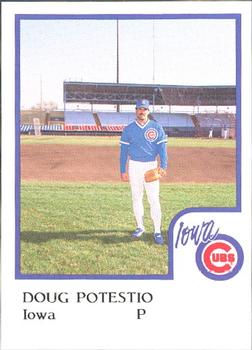 1986 ProCards Iowa Cubs #22 Doug Potestio Front