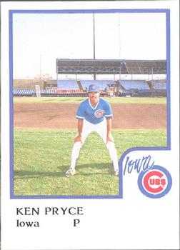 1986 ProCards Iowa Cubs #23 Ken Pryce Front