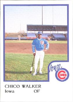 1986 ProCards Iowa Cubs #26 Chico Walker Front