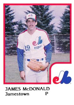 1986 ProCards Jamestown Expos #16 James McDonald Front