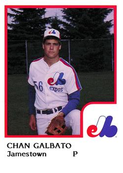 1986 ProCards Jamestown Expos #9 Chan Galbato Front
