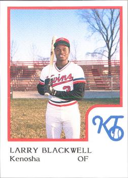 1986 ProCards Kenosha Twins #2 Larry Blackwell Front