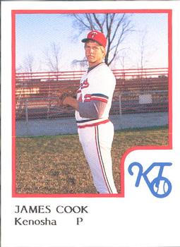 1986 ProCards Kenosha Twins #4 James Cook Front