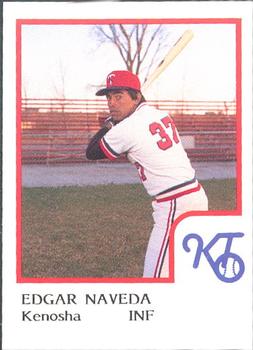 1986 ProCards Kenosha Twins #17 Edgar Naveda Front