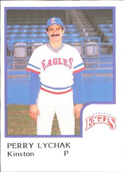 1986 ProCards Kinston Eagles #15 Perry Lychak Front
