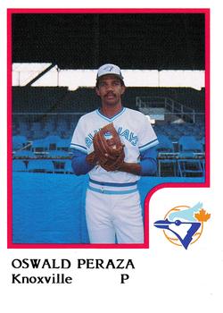 1986 ProCards Knoxville Blue Jays #NNO Oswald Peraza Front