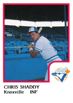 1986 ProCards Knoxville Blue Jays #NNO Chris Shaddy Front