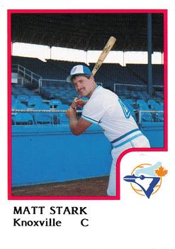 1986 ProCards Knoxville Blue Jays #NNO Matt Stark Front