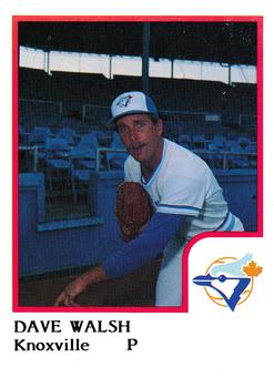 1986 ProCards Knoxville Blue Jays #NNO Dave Walsh Front