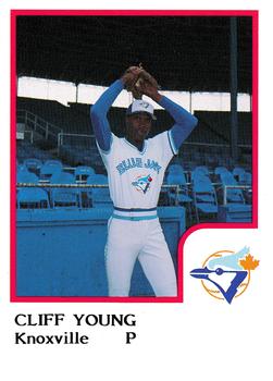 1986 ProCards Knoxville Blue Jays #NNO Cliff Young Front
