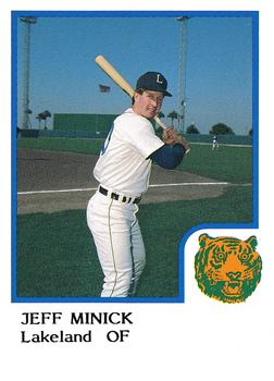 1986 ProCards Lakeland Tigers #NNO Jeff Minick Front