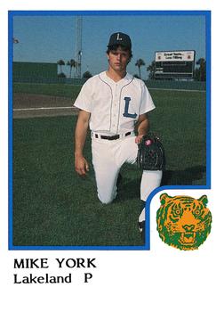 1986 ProCards Lakeland Tigers #NNO Mike York Front