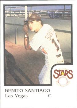 1986 ProCards Las Vegas Stars #15 Benito Santiago Front