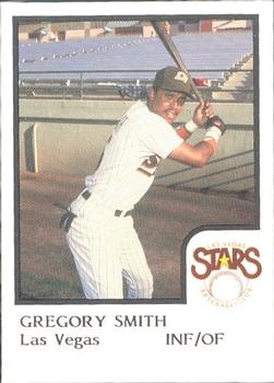 1986 ProCards Las Vegas Stars #17 Gregory Smith Front
