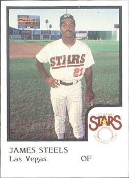 1986 ProCards Las Vegas Stars #19 James Steels Front