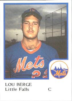 1986 ProCards Little Falls Mets #NNO Lou Berge Front