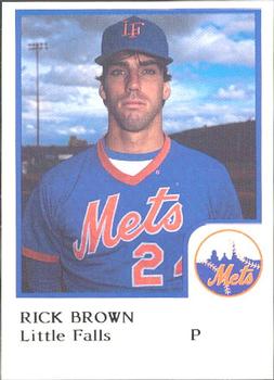 1986 ProCards Little Falls Mets #NNO Rick Brown Front