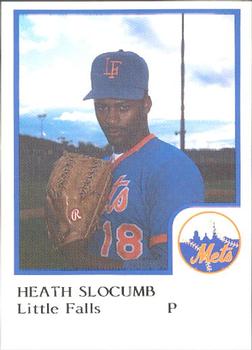 1986 ProCards Little Falls Mets #NNO Heathcliff Slocumb Front