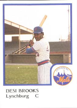 1986 ProCards Lynchburg Mets #NNO Desi Brooks Front