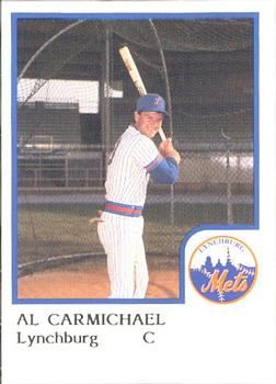 1986 ProCards Lynchburg Mets #NNO Al Carmichael Front