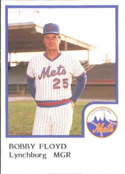 1986 ProCards Lynchburg Mets #NNO Bobby Floyd Front