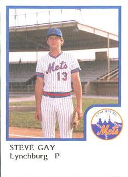 1986 ProCards Lynchburg Mets #NNO Steve Gay Front