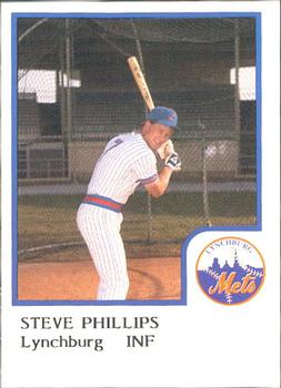 1986 ProCards Lynchburg Mets #NNO Steve Phillips Front