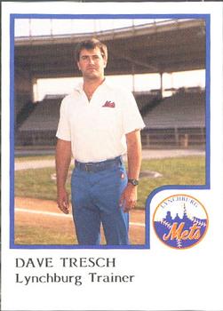 1986 ProCards Lynchburg Mets #NNO Dave Tresch Front