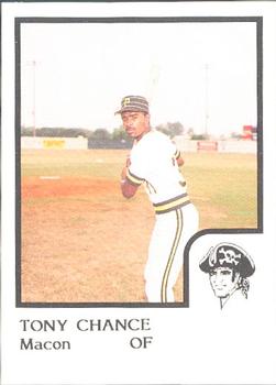 1986 ProCards Macon Pirates #6 Tony Chance Front