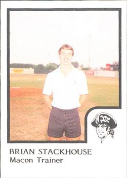 1986 ProCards Macon Pirates #23 Brian Stackhouse Front