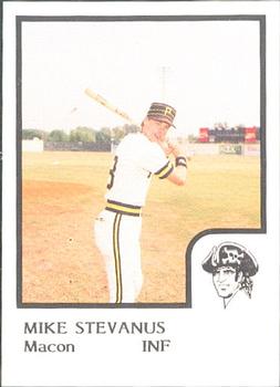1986 ProCards Macon Pirates #24 Mike Stevanus Front