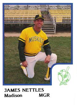 1986 ProCards Madison Muskies #15 Jim Nettles Front