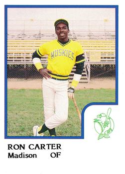 1986 ProCards Madison Muskies #5 Ron Carter Front