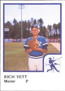 1986 ProCards Maine Guides #NNO Rich Yett Front