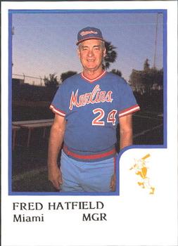 1986 ProCards Miami Marlins #9 Fred Hatfield Front