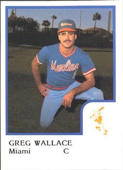 1986 ProCards Miami Marlins #26 Greg Wallace Front