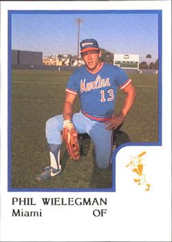 1986 ProCards Miami Marlins #27 Rich Wieligman Front