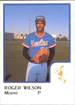 1986 ProCards Miami Marlins #28 Roger Wilson Front
