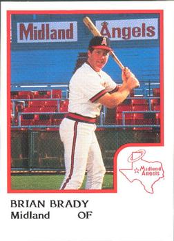 1986 ProCards Midland Angels #NNO Brian Brady Front